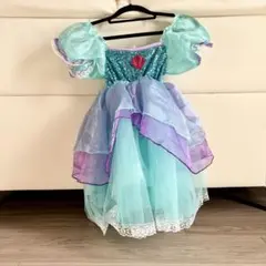 プリンセス ドレス マーメイド アリエル風 110サイズ 海外製 中古