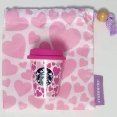 Starbucks ミニカップ 巾着 ハート まとめ売り