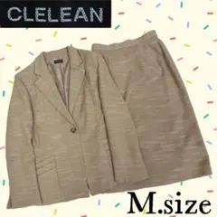 T35【CLELEAN】ベージュセレモニースカートセットアップ M寸のサムネイル