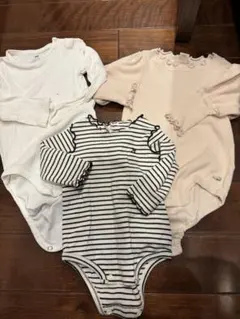 ロンパース　３枚セット　80cm プティマイン