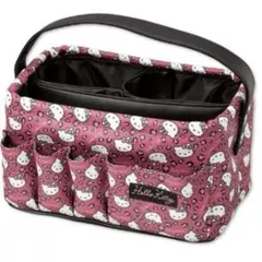 アベイル サンリオ ハローキティ 仕切り付き 収納ケース ピンク ヒョウ柄