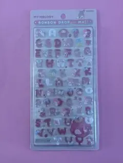 マイメロディ ボンボンドロップシール　文字　サンリオ