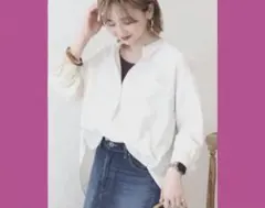 AMERICAN HOLIC ホワイトシャツ コットン 長袖 M 新品