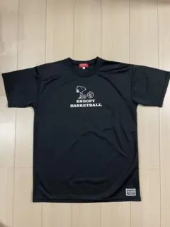 PEANUTS スヌーピー バスケットボールTシャツ 黒 Lのサムネイル