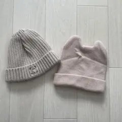 ❣️ベビー用ニット帽❣️POLO くま 猫耳 ねこ ニット おしゃれ ベージュ