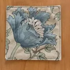 ウィリアムモリス風 花柄 コースター