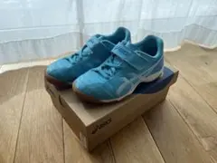 asics アシックスジュニアフットサルシューズ 2E：サックスブルー 18.0