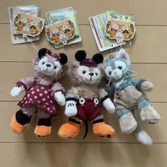 ダッフィーシェリーメイジェラトーニ ぬいぐるみバッチ 仮装 ハロウィン 2015