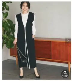 TGIF様用【美品】ダブルクロスバイカラーラッフルジャンドレ ダブルクロスバイカラーラッフルジャンドレ | La boutique