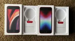 iPhone SE第2 & 3世代 純正空箱 SIMピン2個 説明書2枚 美品