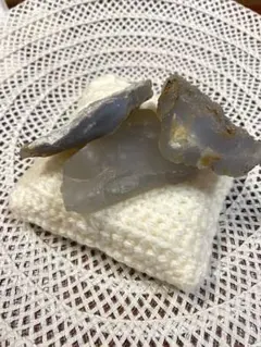 国産鉱物】青瑪瑙 青森産 122g ブルーアゲート 鉱石 メノウ 瑪瑙