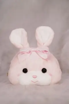 Maison de FLEUR クリーミーうさぎフェイスポーチ