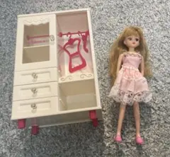昭和レトロ リカちゃん 洋服ダンス ピンク タカラ タンス クローゼット