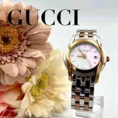 893 希少 GUCCI シェル文字盤 5500L デイト コンビ 腕時計 稼働 - メルカリ