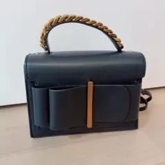CHARLES & KEITH ボウディテールバッグ ブラック ミニショルダー