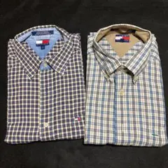 TOMMYHILFIGER シャツ 2枚 チェック柄