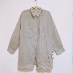 【新品未使用】eur3 ブラウス シースルージャケット カーディガン 綿100%のサムネイル