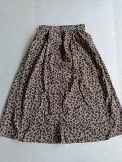 LOWRYS FARMヒョウ柄 フレアスカート