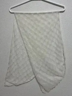 ストール　レース生地 フェイクパール付き