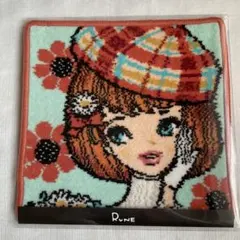 アーンジョウハンカチ＊内藤ルネ　RUNE ハンカチ　ベレー帽の少女＊新品未使用