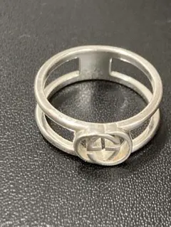 新品仕上 グッチ インターロッキングG SV925 リング 7