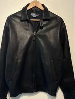 希少なSサイズ　Ralph Lauren ブラック レザースウィングトップ