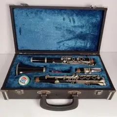 186000 現状品 Nikkan ニッカン 管楽器 クラリネット 本体　ケース付き [A1000025384160A] Nikkan Clarinet ニッカン クラリネット 現状品 -GrunSound-f949