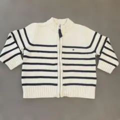 TOMMY HILFIGER BABY レギュラーカーディガン　白ニット