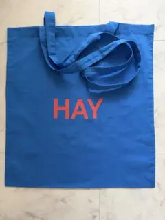 HAY ロゴ入り 青色 トートバッグ