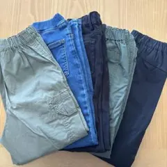 男の子 キッズ パンツ 5本セット 130cm まとめ売り ユニクロ・GUズボン