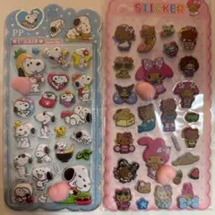 桃シール　２種セット