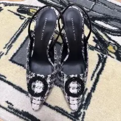 CHARLES & KEITH チェック柄ハイヒール