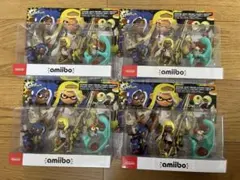 amiibo トリプルセット　スプラトゥーンシリーズ　ブルー　イエロー　コジャケ