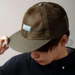 新品 DISCUS フロントワンポイント フル メッシュキャップ オリーブのサムネイル