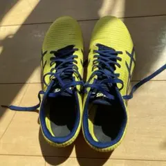 ASICS スパイクシューズ 24.5cm イエロー/ネイビー