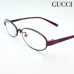 美品グッチハーフリム メガネ 度あり パープル系 GUCCI 美品 パープルメタリックフルリムメガネフレーム 度入り - メルカリ