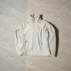 ホワイト ナイロンジャケット フルジップ