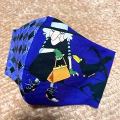 アレキサンダーヘンリー　ウィッチウーマン柄　ハンドメイド立体型マスク