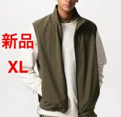 新品　ユニクロ ウィンドプルーフベスト 男女兼用 オリーブ　XL