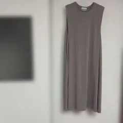 SEASON REASON ノースリーブニットワンピース 　モカブラウン