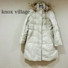 1点限り‼️knox village ダウンコート　ロング丈　フード　タヌキファー