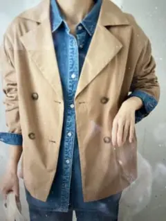 タグ付き　アーバンリサーチDOORS今季撥水ダブルショートトレンチコート