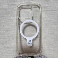 iFace クリア iPhone用ケース マグネットリング付き