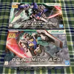 ガンダムOO HG ガンダムエクシア リペアII ＆ Oガンダム 実戦配備型 ①のサムネイル