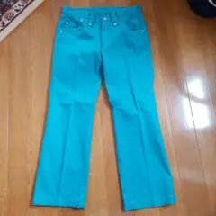 パーリーゲイツ ターコイズ ストレートフレア パンツ メンズウェア