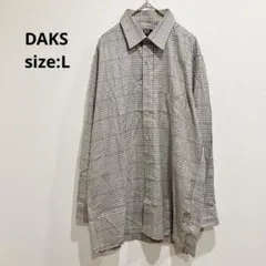DAKS/ダックス シャツ 長袖 トップス ハウスチェック コットン100% Lのサムネイル