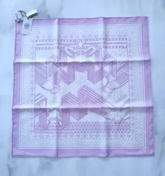 最終値下　HERMES エルメス　カレ55 バンダナ　ジグザグサングル