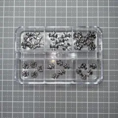 クロムハーツ ネイルパーツ 十字架 クロス メタルパーツ ケース セット
