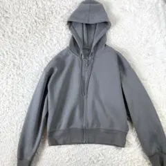 UNIQLO ユニクロ ドライスウェットクロップドフルジップパーカ（長袖）S