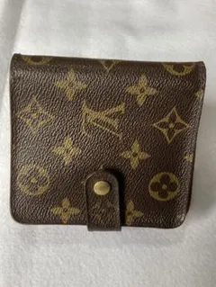 【美品】ルイヴィトン モノグラム コンパクト財布 折り財布 正規品 小銭入れあり